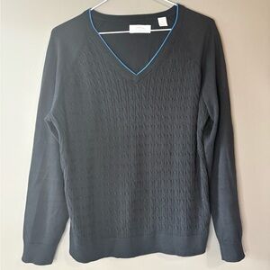 Callaway Golf, Size Large, Black Long sleeve Sweater with Local Course Logo